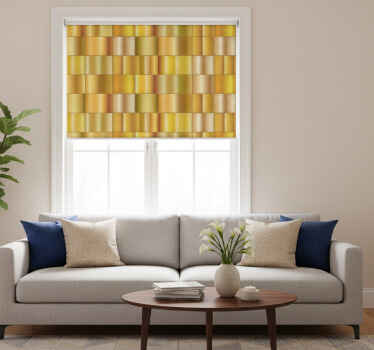 Estore de rolo modernos blocos amarelo dourado - TenStickers