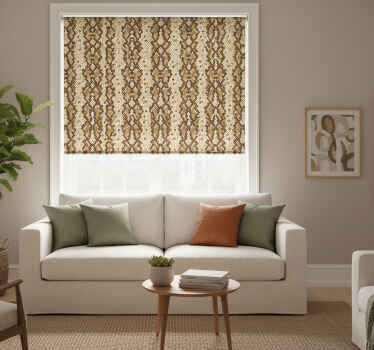 Estore de rolo modernos padrão de pele de cobra - TenStickers