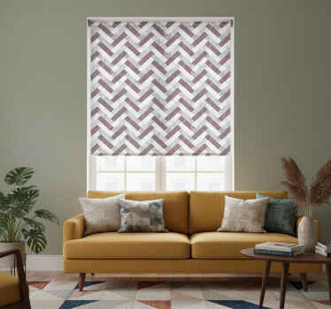 Modern roller blind with mid-century pattern - TenStickers