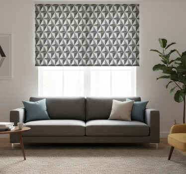 Estore de rolo modernos com azulejos triangulares escuros - TenStickers