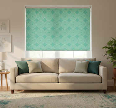 Estore de rolo modernos com padrão circular eclético - TenStickers