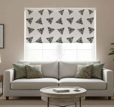 Modern roller blind with unique decay pattern - TenStickers