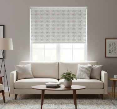 Modern roller blind with dotted vertical lines - TenStickers