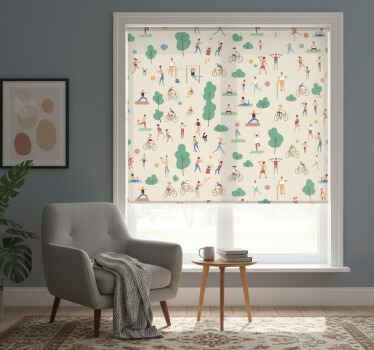 Modern roller blind for active lifestyles - TenStickers