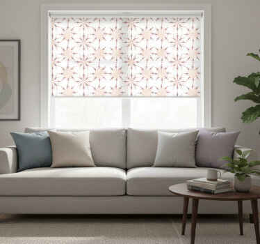 Modern roller blind with synchronized swimming pattern - TenStickers