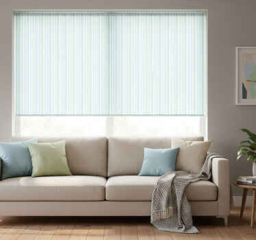 Modern roller blind in pastel striped pattern - TenStickers