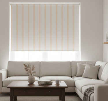 Modern roller blind in gray and beige stripes - TenStickers