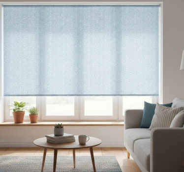 Modern roller blind small blue waves - TenStickers