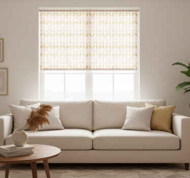 Modern roller blind with vibrant symbol patterns - TenStickers