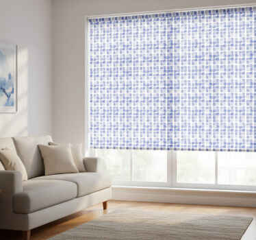 Estore de rolo modernos padrão halftone quadrado aleatório - TenStickers