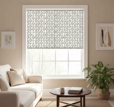 Estore de rolo modernos ícones de coração ilustrados pretos - TenStickers