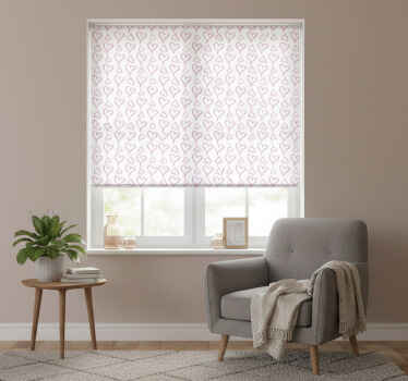 Estore de rolo modernos ícones de coração rosa ilustrados - TenStickers