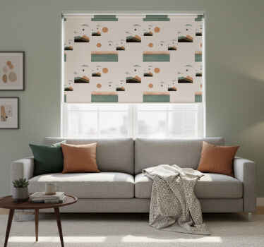 Estore de rolo modernos montanhas abstratas - TenStickers