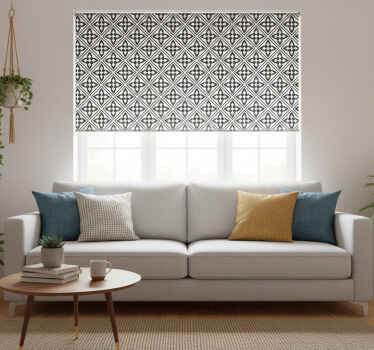 Estore de rolo modernos com azulejos florais - TenStickers