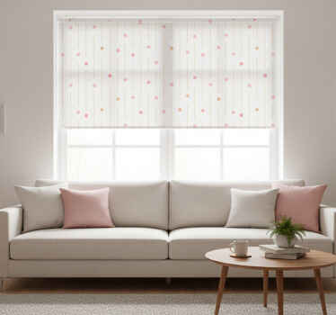 Estore de rolo modernos com pontos coloridos e linhas - TenStickers