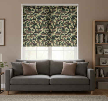 Estore de rolo modernos padrão militar - TenStickers