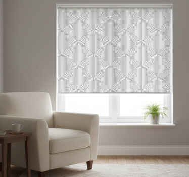 Estore de rolo modernos papel de parede cinza minimalista - TenStickers