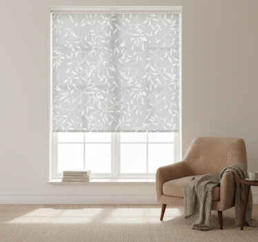 Estore de rolo modernos ramo branco - TenStickers