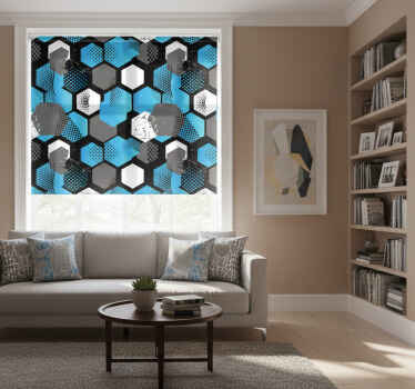 Estore de rolo modernos com fundo de futebol abstrato - TenStickers