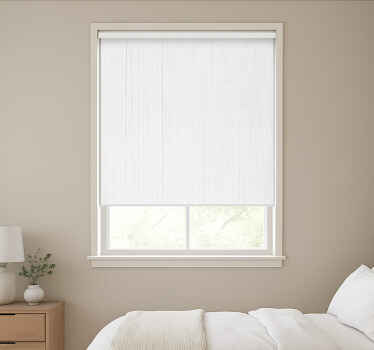 Ρολό κουρτίνας με υφή και μοτίβο Λευκό Ξύλο κάθετο - TenStickers