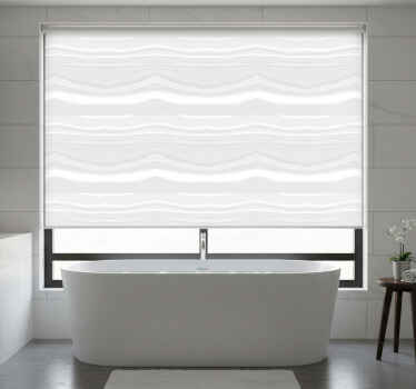 Cortina roller gris detalle de mármol blanco - TenVinilo