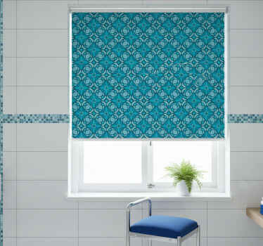 Blue bathroom bathroom roller blind - TenStickers