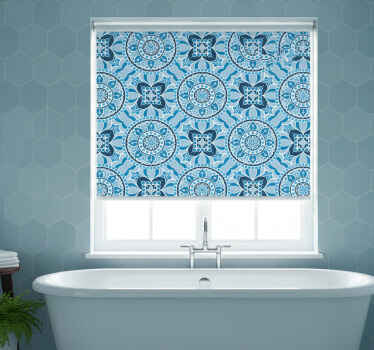 Mandala style bathroom roller blind - TenStickers