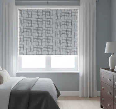 グレー ブラインド グレーの幾何学模様 - TENSTICKERS