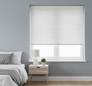 グレー ブラインド 抽象的なグレーのジグザグライン - TENSTICKERS