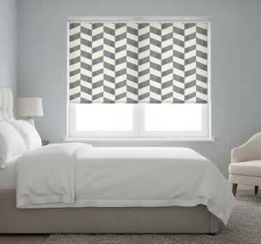 Grey blind in grey chevron design - TenStickers