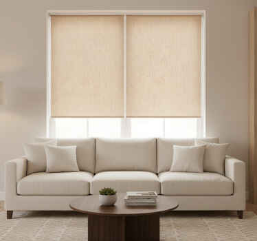 Blind beige wide stripes in beige color - TenStickers