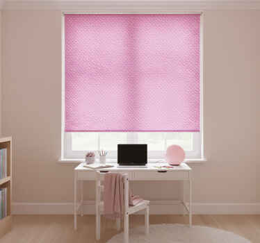 Cortina roller rosa efecto tela - TenVinilo