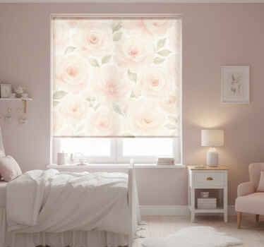 Pink blind in pink peony vintage design - TenStickers