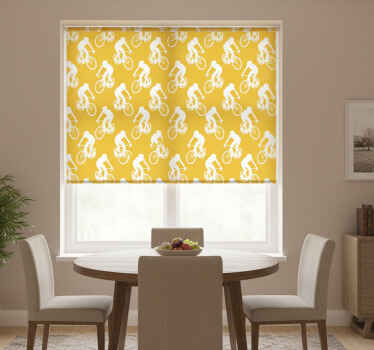 Rolgordijn geel voor fietsers - TenStickers