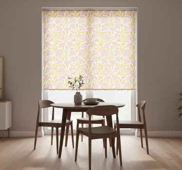 Yellow blind modern colorful floral design - TenStickers