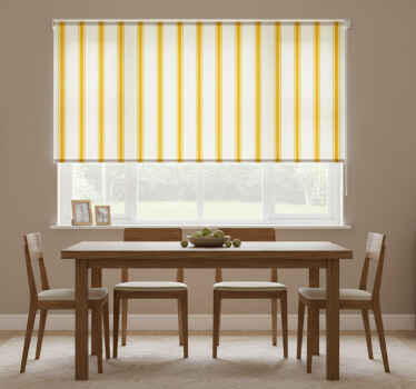 Rolgordijn geel met verticale lijnen geel - TenStickers
