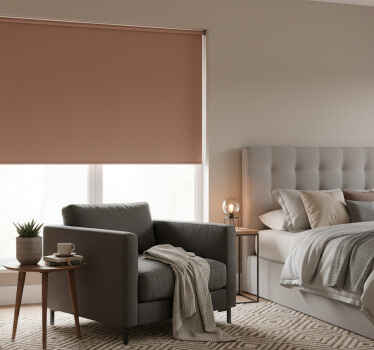 Elegantna rolo zavesa mocha mousse - TenStickers