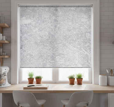 Estore de rolo para cozinha mapa da cidade berlim - TenStickers