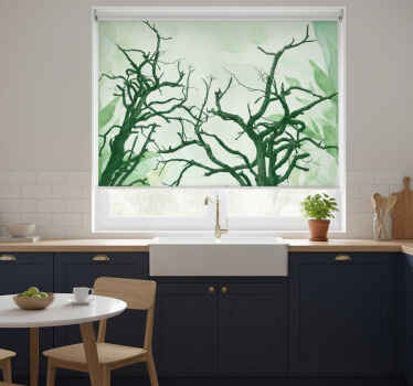 Cortina roller cocina hermosas copas de árboles - TenVinilo