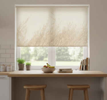 Estore de rolo para cozinha plantas ao vento - TenStickers