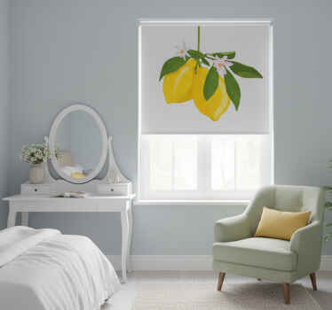 Cortina roller cocina árbol de limón - TenVinilo