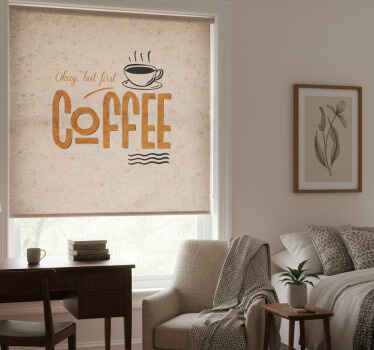 Rolo zavesa za kuhinjo s pridihom nostalgije - TenStickers