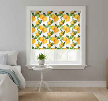 Rolo zavesa za kuhinjo limonski mediteranski stil - TenStickers