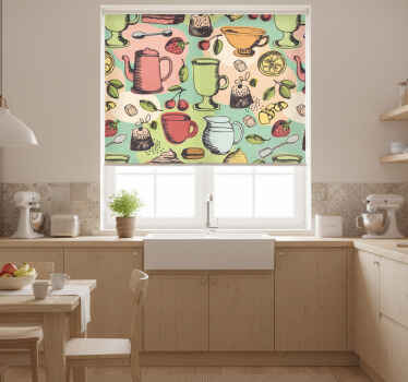 Rolo zavesa za kuhinjo živila kuhinja - TenStickers
