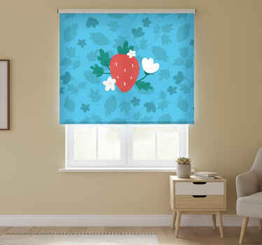 Rolo zavesa za kuhinjo barviti sadeži in cvetni vzorci - TenStickers