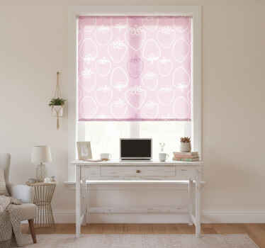 Rolo zavesa za kuhinjo brezšivni rožnati vzorec jagod - TenStickers