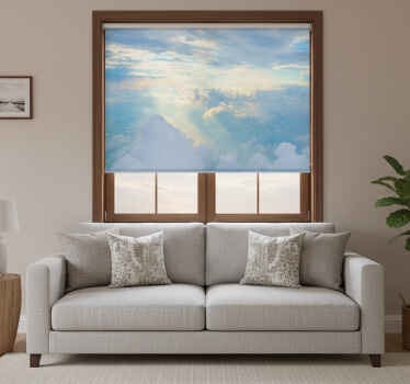 Heavenly white roller blind - TenStickers