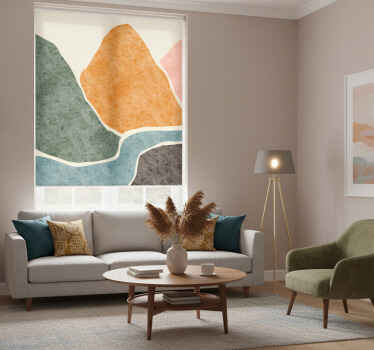 Living room blind modern abstract painting - TenStickers