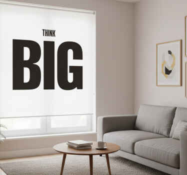 Tenda a rullo soggiorno pensa in grande - TenStickers