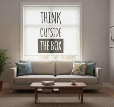 Tenda a rullo soggiorno pensa fuori dagli schemi - TenStickers